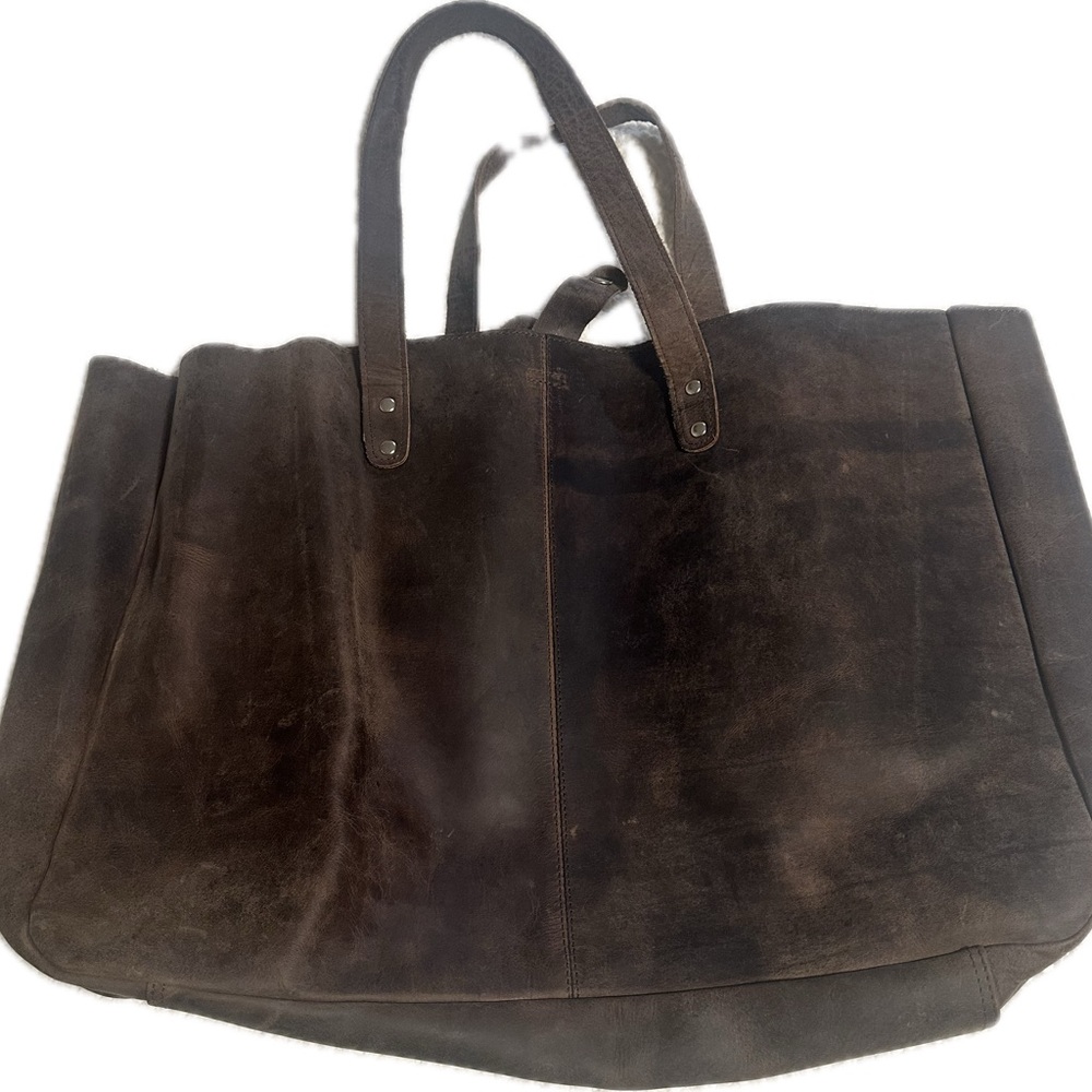 Vintage Leather Messenger Bag for Men - Picture 3 of 5